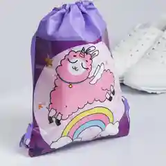 S Мешок для обуви н/полотно Мечтательная лама 41*30*0,5см