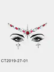 Кристаллы на клейком слое, для лица