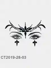 Кристаллы на клейком слое, для лица