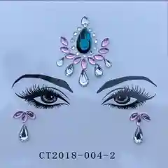 Серебряный кристаллы для лица, на клейком слое