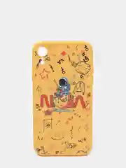 Золотой чехол "NASA" для iPhone 7/8 Plus/X/XS/XR Max/11 Pro Max/12/13 Pro max/mini