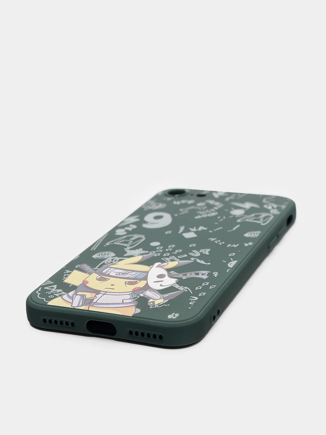 Белый чехол силиконовый Pokemon "Пикачу" для iPhone 7/8 Plus/XS/XR/SE Max/11/12 Pro Max/13