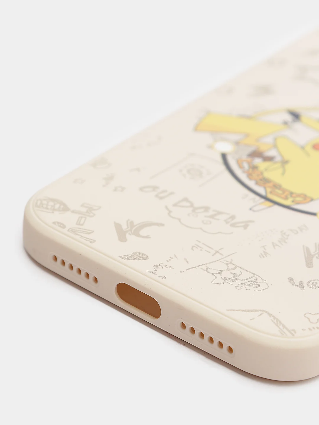Белый чехол силиконовый Pokemon "Пикачу" для iPhone 7/8 Plus/XS/XR/SE Max/11/12 Pro Max/13