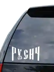 Наклейка на авто "РУСИЧ" 20х10см
