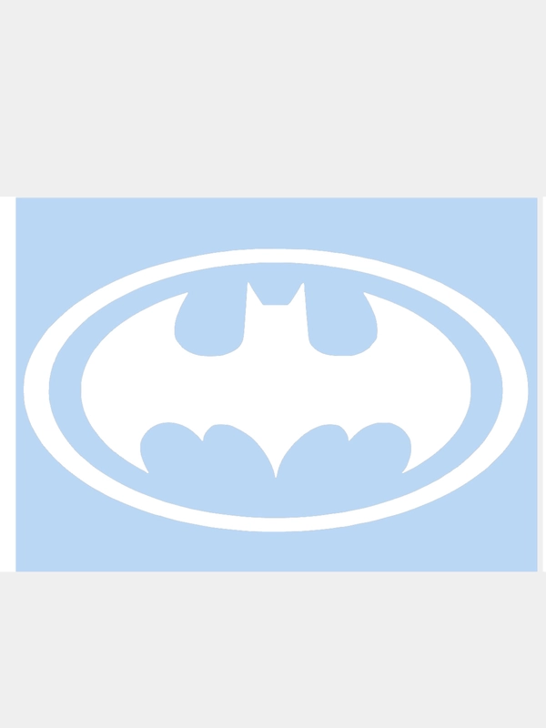 Наклейка на авто "BATMAN - БЕТМЕН", 15 х 8 см