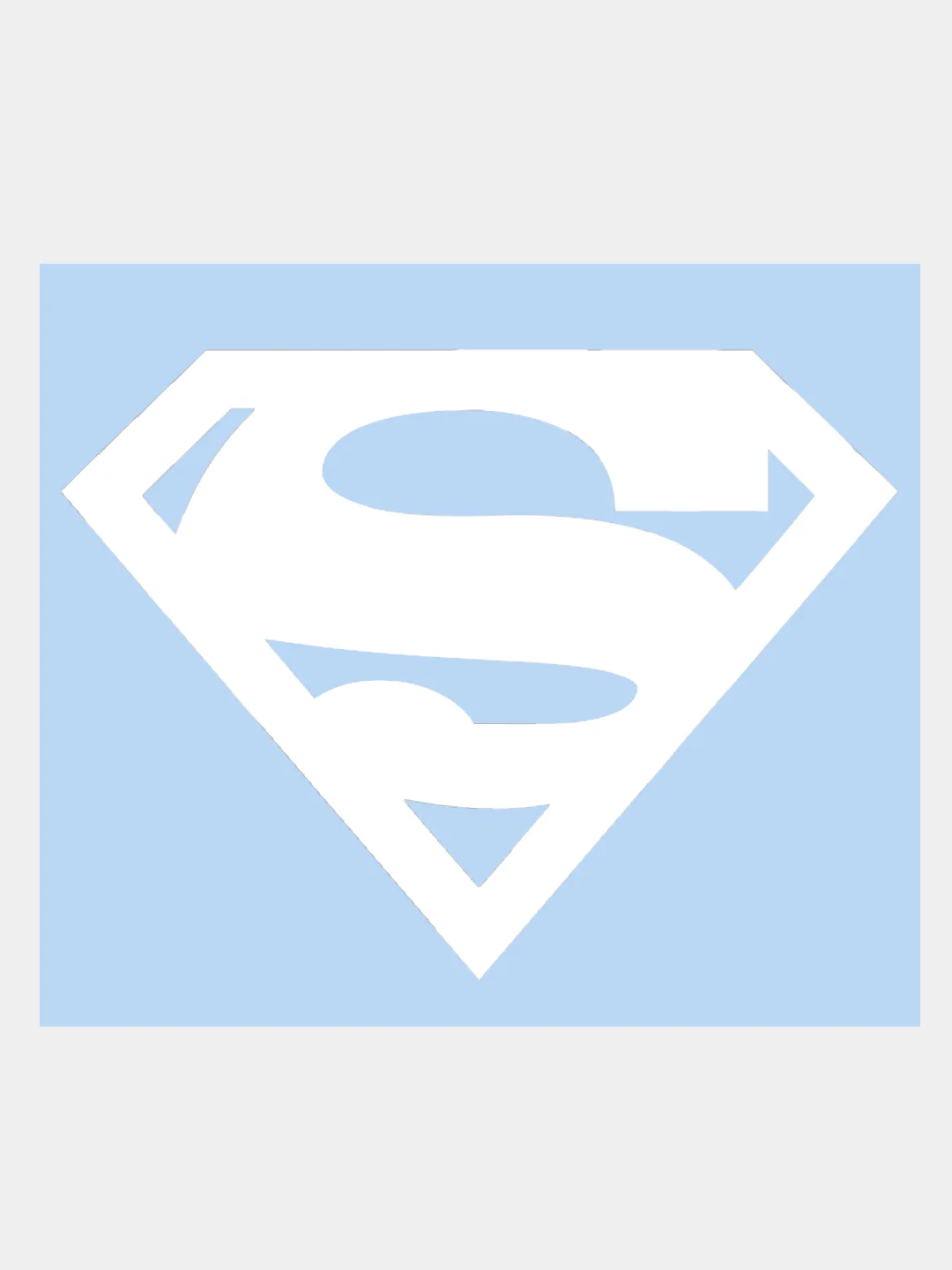 Наклейка на авто "SUPERMAN - СУПЕРМЕН" 15х12см
