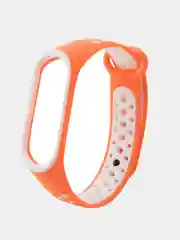 Оранжевый силиконовый ремешок для Xiaomi Mi Band 3 и Mi Band 4 (Спортивный)