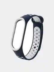 Синий силиконовый ремешок для Xiaomi Mi Band 3 и Mi Band 4 (Спортивный)