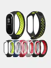 Силиконовый ремешок для Xiaomi Mi Band 3 и Mi Band 4 (Спортивный)