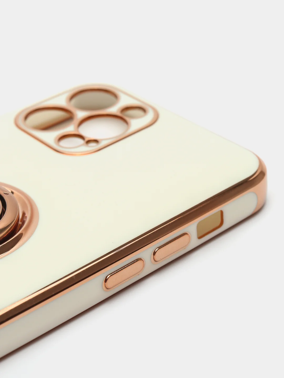 Бежевый чехол с кольцом для  айфон IPhone XS XR XS Max 11 Pro 12 12 Mini 12 Pro Max 13 13 Pro Max