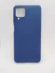 Темно-синий чехол накладка Samsung A12 / M12 однотонная цветная