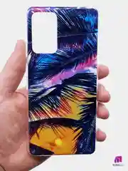 Серебряный чехол Samsung Galaxy A72 4G с рисунком