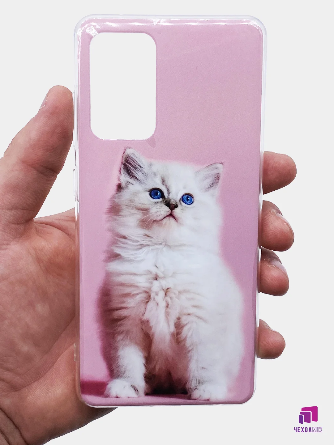 Серый чехол Samsung Galaxy A02S/M02S с рисунком