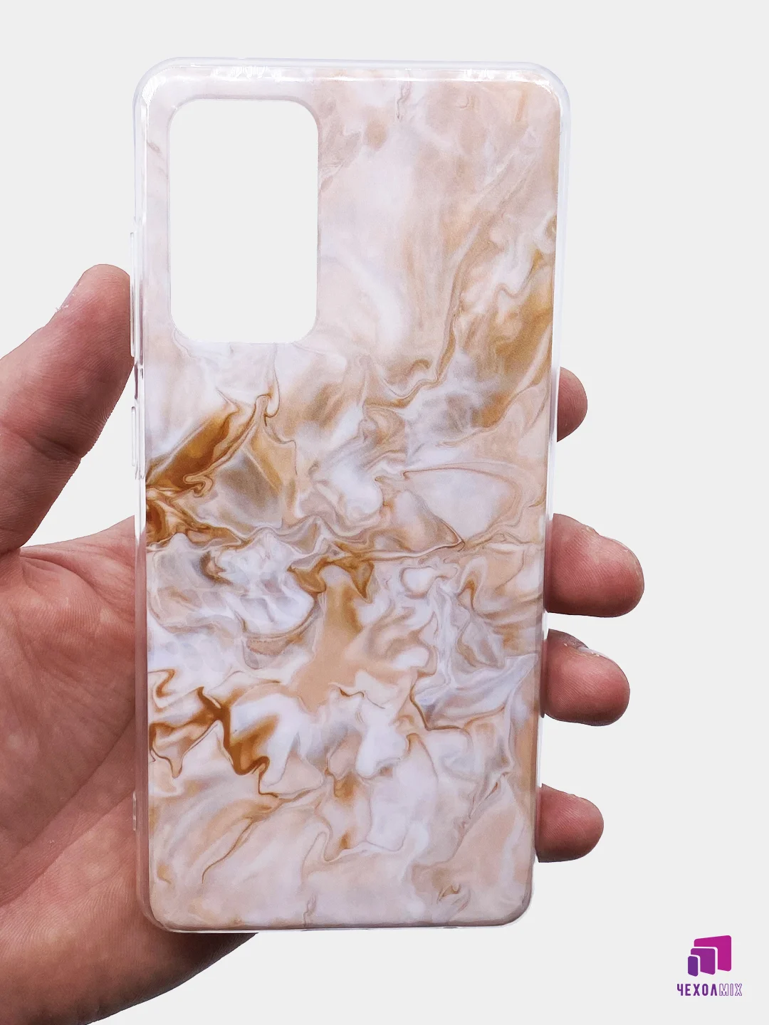 Оливковый чехол Samsung Galaxy A02S/M02S с рисунком