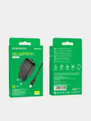 Зарядное устройство Borofone BA49A с кабелем Lighting