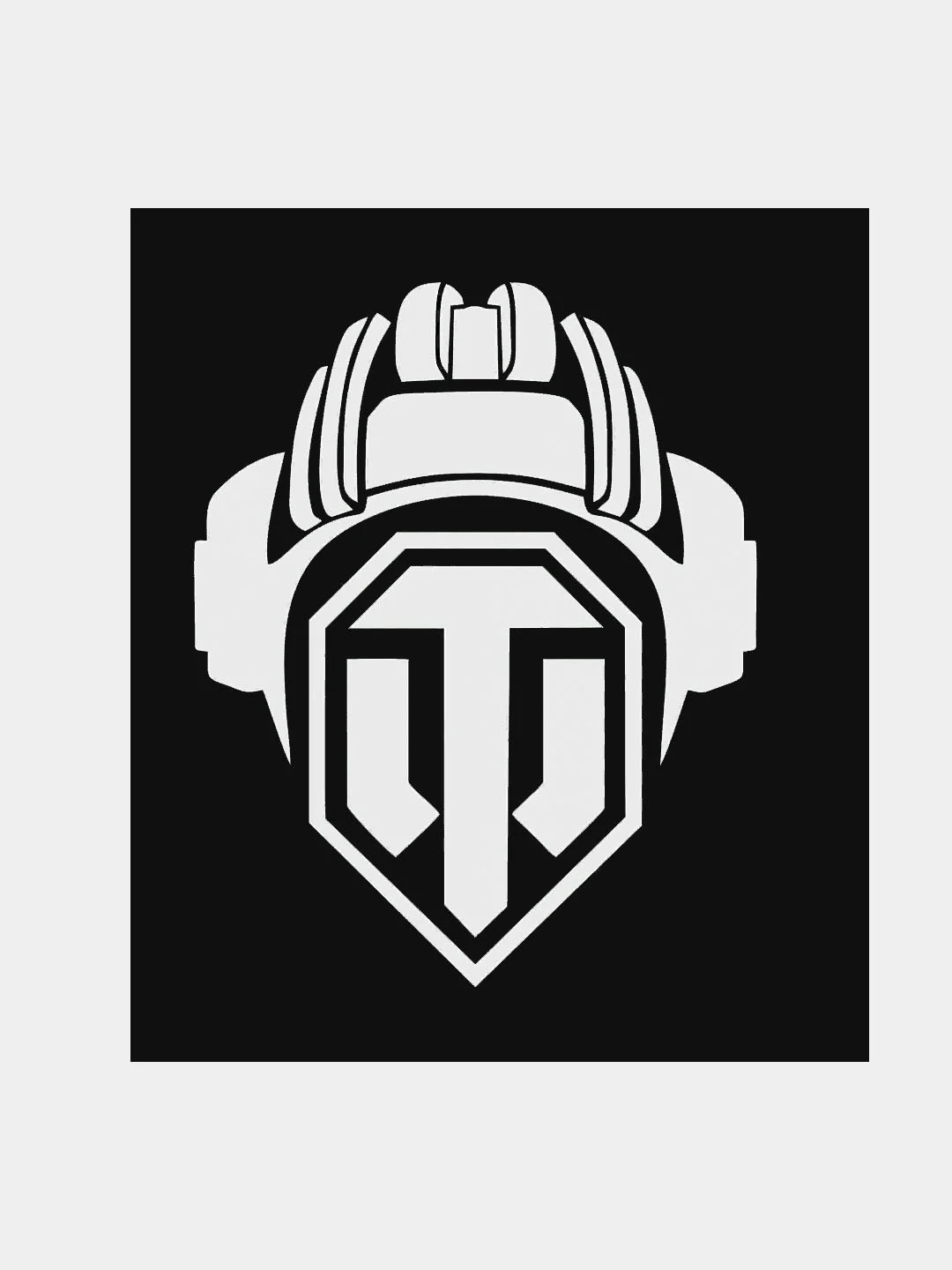 Белый наклейка "Танкист" WoT