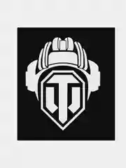 Белый наклейка "Танкист" WoT