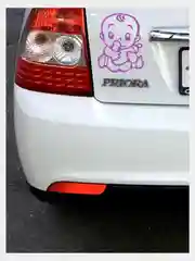 Лялька, наклейка на авто