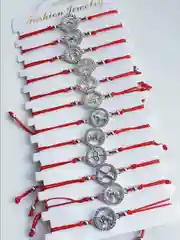 Серебряный браслет красная нить / знак зодиака / каббала / оберег / от сглаза / красная нить /браслет