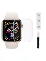 Защитное 3D стекло для Apple Watch 38/40/42/44 мм. (полная проклейка)с Уф лампой