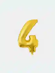 Воздушный шар "Цифра", хром золотистый, 82 см, фольгированный