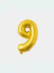 Воздушный шар "Цифра", хром золотистый, 82 см, фольгированный