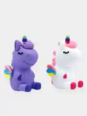 Желтый брелок для ключей и рюкзака Единорог