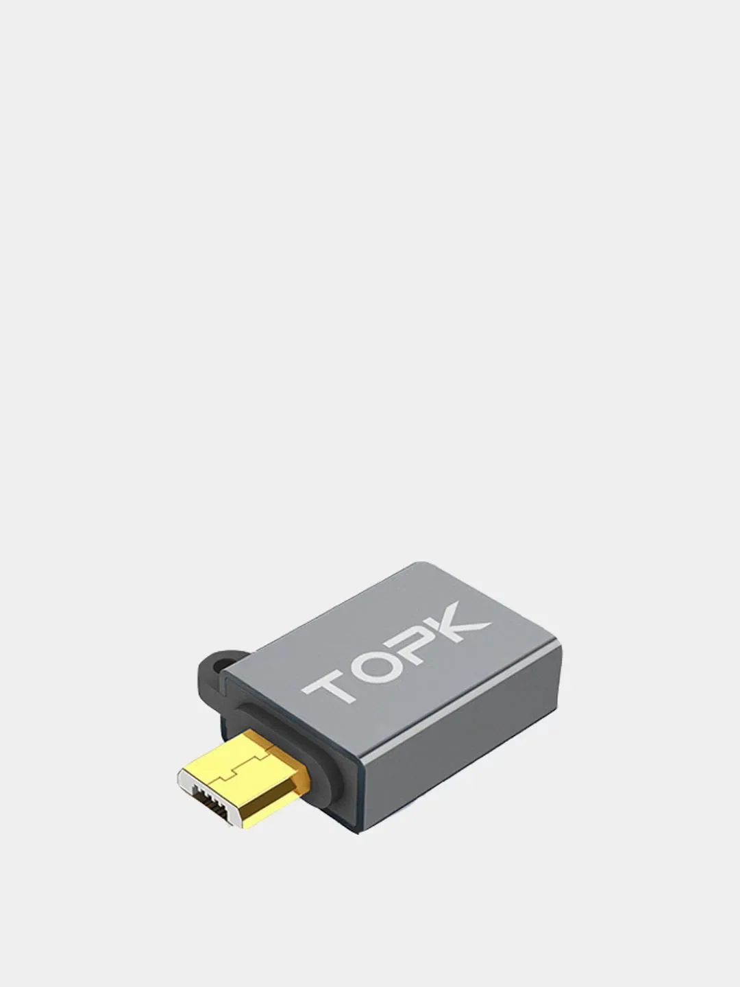 Серебряный otg-переходник с Type-C на USB