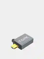 Серебряный otg-переходник с Type-C на USB