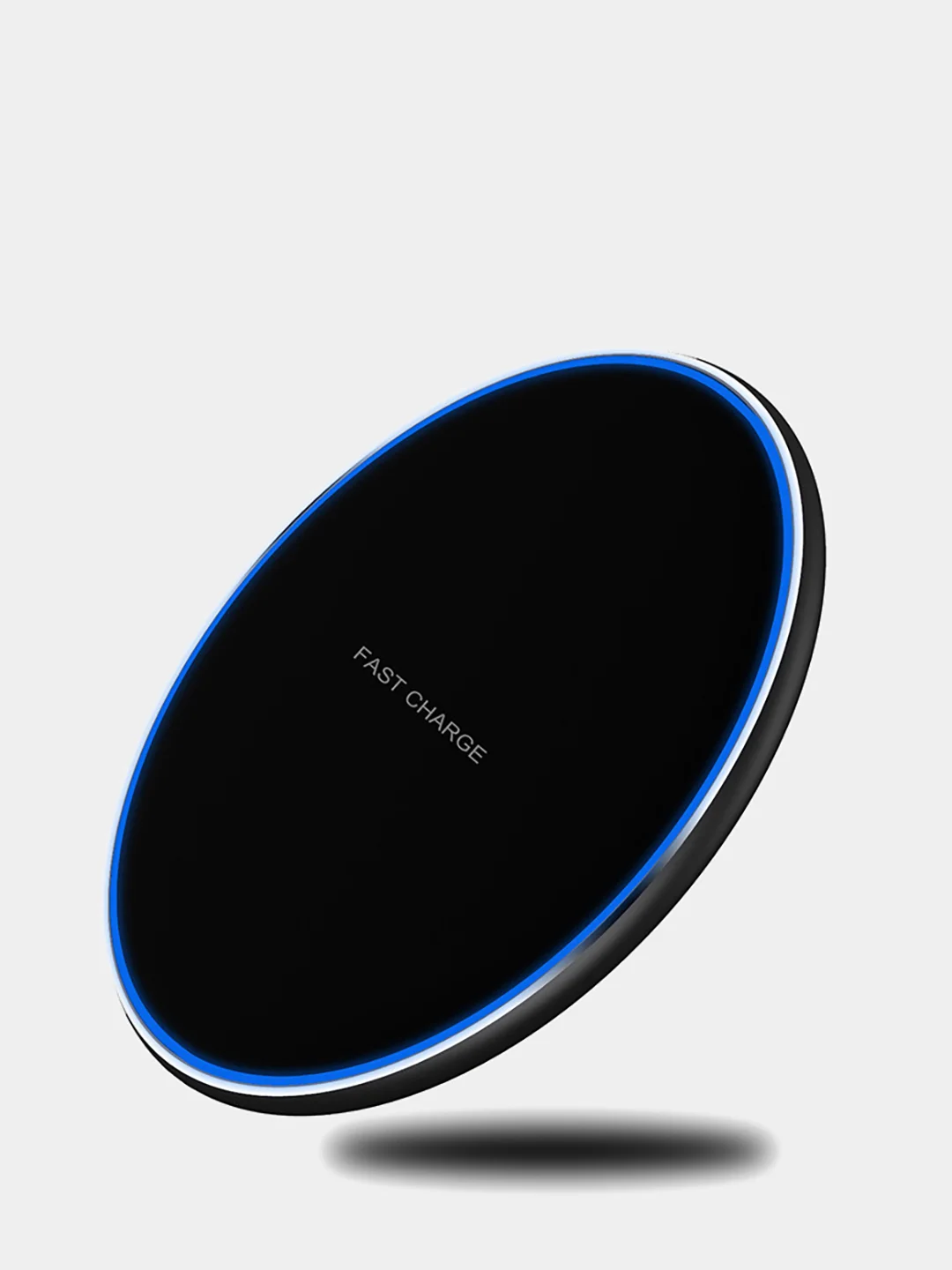 Черный беспроводная зарядка для Apple, Android Wireless charger Qi Standart