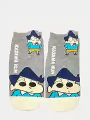 Носки короткие с принтом "Манга Crayon Shin-chan Kazama Kun"