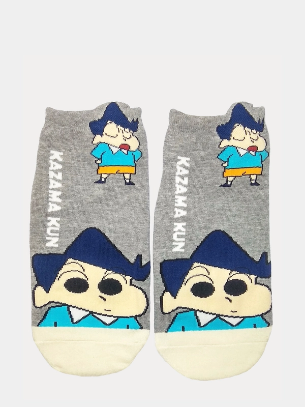 Носки короткие с принтом "Манга Crayon Shin-chan Kazama Kun"