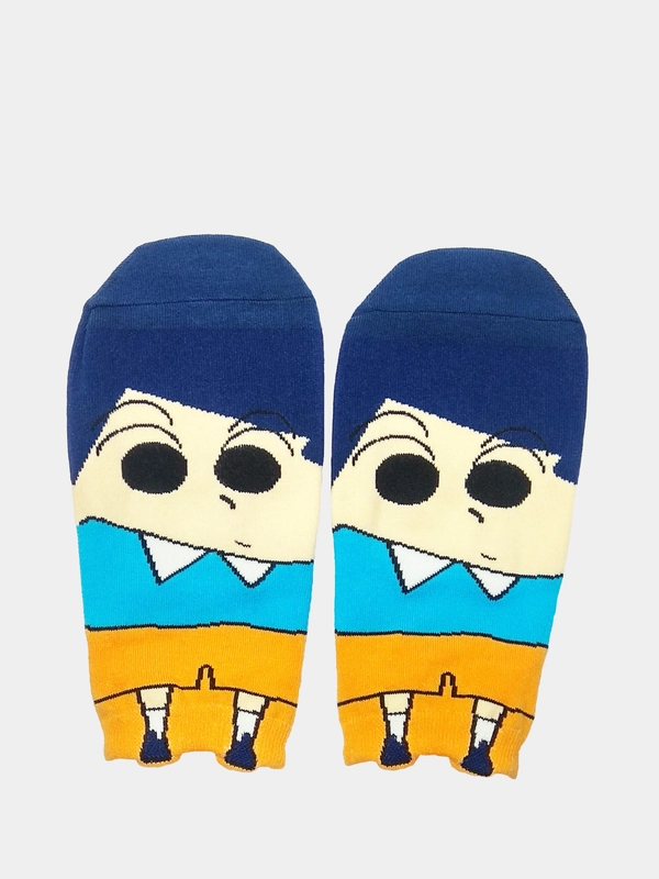 Носки короткие с принтом "Манга Crayon Shin-chan Kazama Kun"
