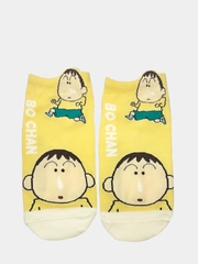 Носки короткие с принтом "Манга Crayon Shin-chan Bo Chan"