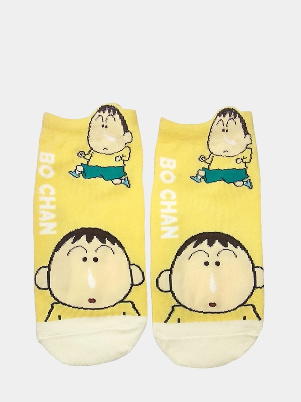 Носки короткие с принтом "Манга Crayon Shin-chan Bo Chan"