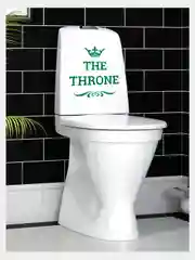 Наклейка на унитаз "Трон" (Тhe throne)