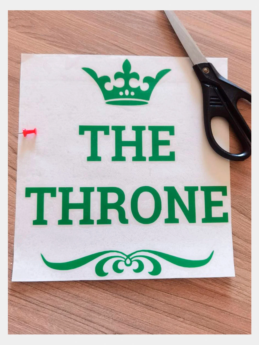 Наклейка на унитаз "Трон" (Тhe throne)