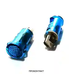 Синий лампа неоновая в корпусе MDX-14 220V