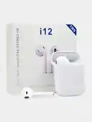 Белый наушники беспроводные i12 TWS, сенсорные, белые
