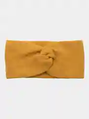 Коричневый повязка на голову, утепленная, двухслойная, вязаная