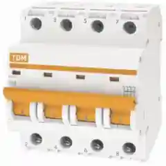 Автоматический выключатель ВА47-29 4Р 63А 4,5кА х-ка С TDM SQ0206-0131