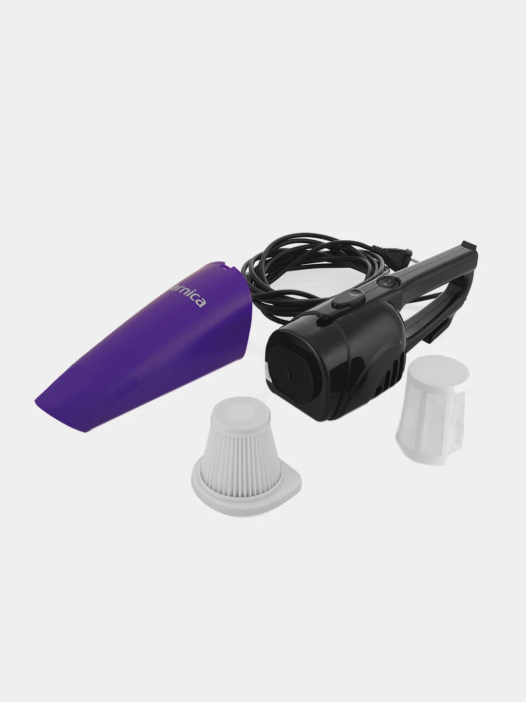 Голубой вертикальный пылесос Arnica Merlin Pro