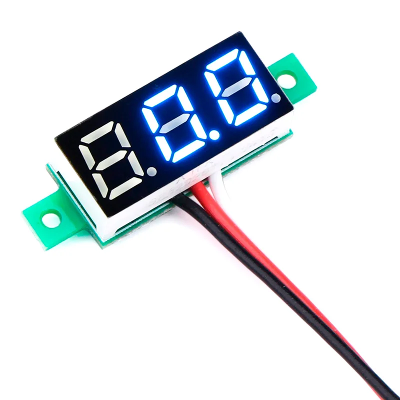 Белый модуль вольтметра 0.28" 0-100VDC