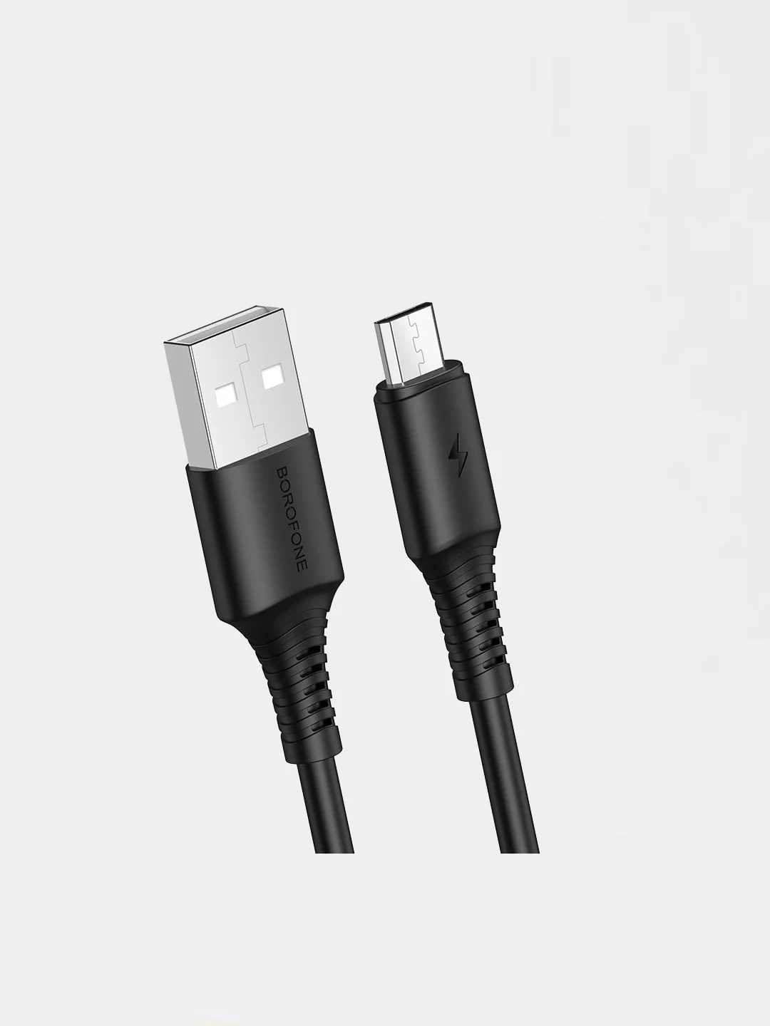 Черный кабель зарядки Samsung Xiaomi Honor Micro USB Borofone BX47