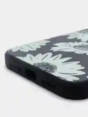 Бирюзовый чехол iPhone 12 с принтом
