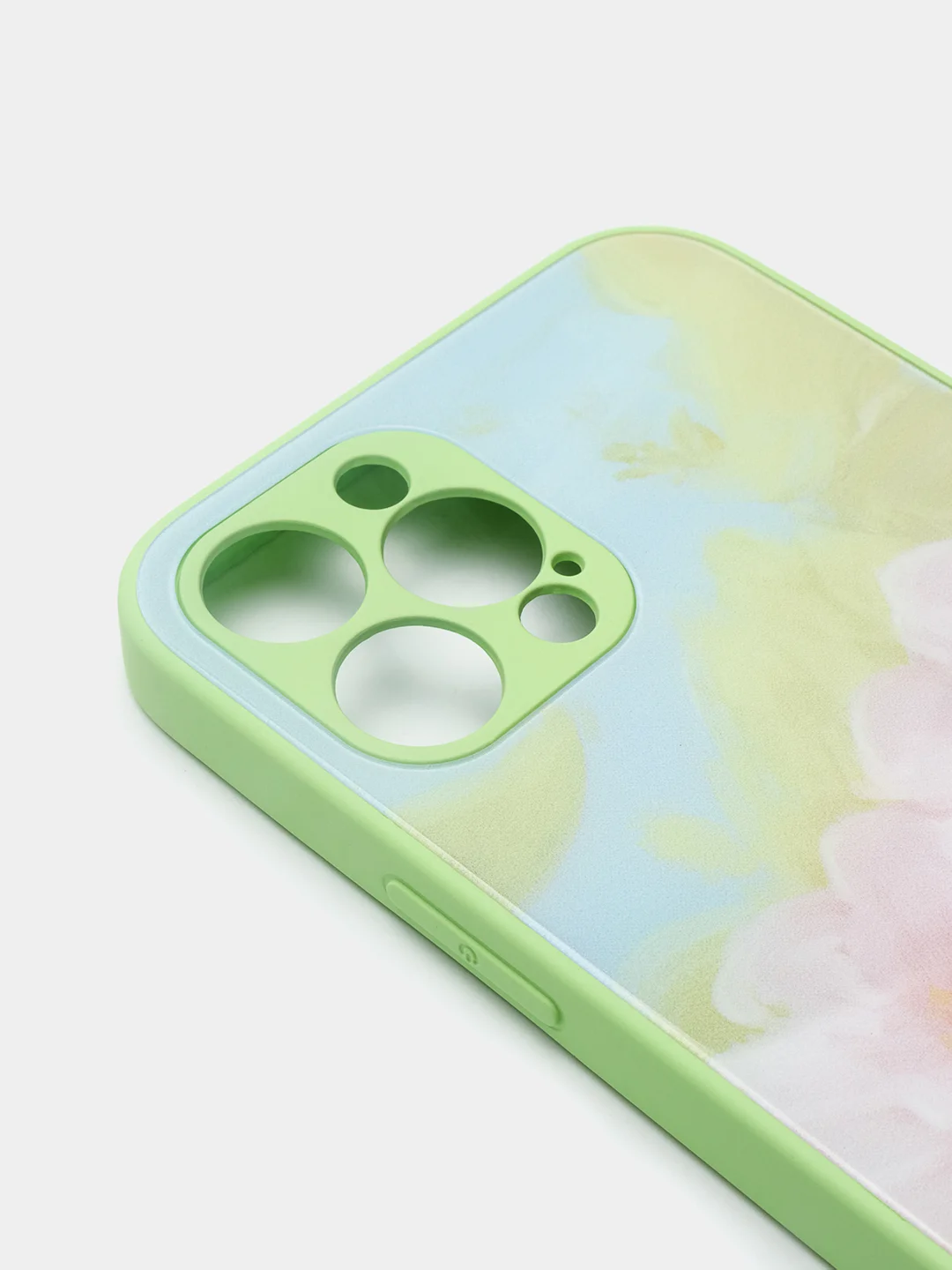 Бирюзовый чехол iPhone 12 Pro с принтом