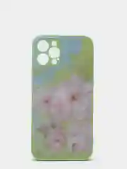 Бирюзовый чехол iPhone 12 Pro с принтом