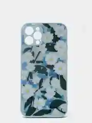 Бирюзовый чехол iPhone 12 Pro Max с принтом
