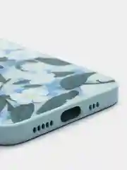 Бирюзовый чехол iPhone 12 Pro Max с принтом