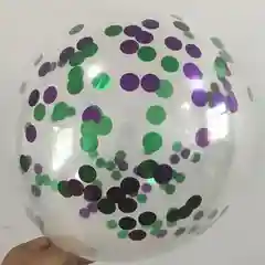 Лесной зеленый воздушные шары с конфетти, 3 штуки
